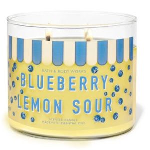 🫐 BBW Blueberry Lemon Sour 3-Wick Candle NEW
